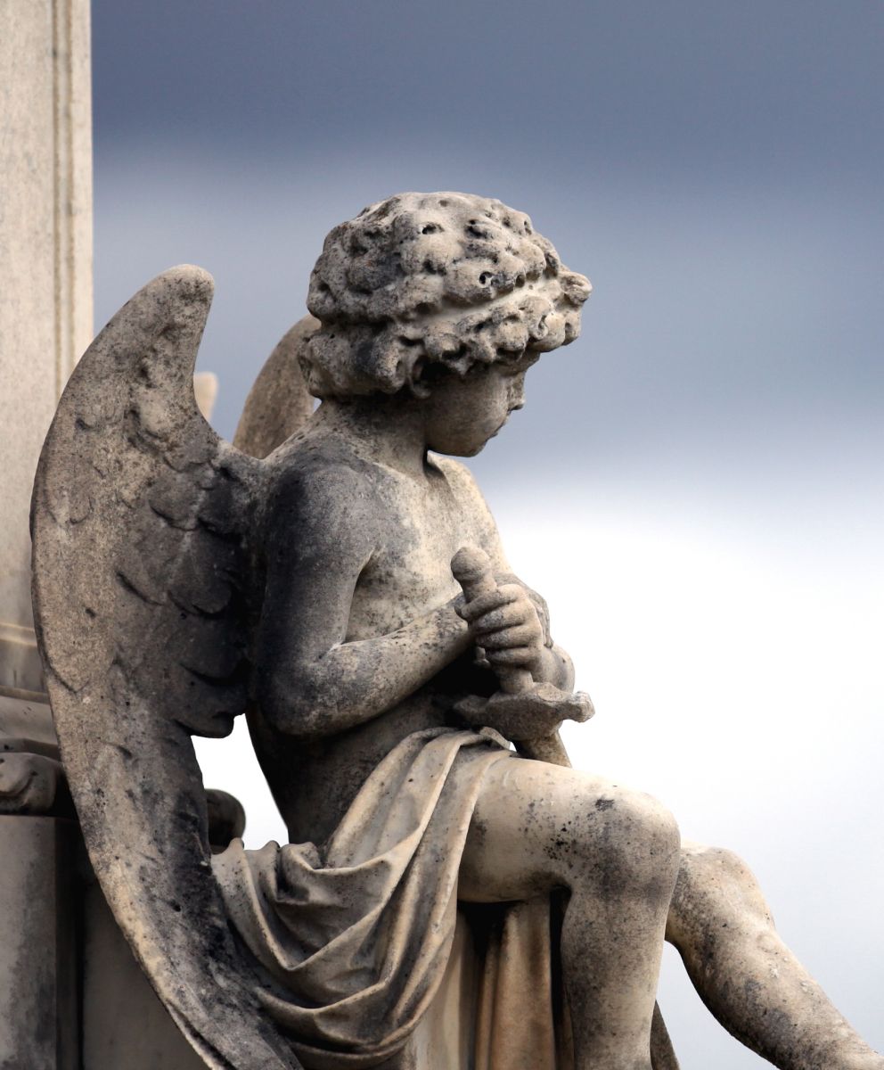 Eine Engelstatue